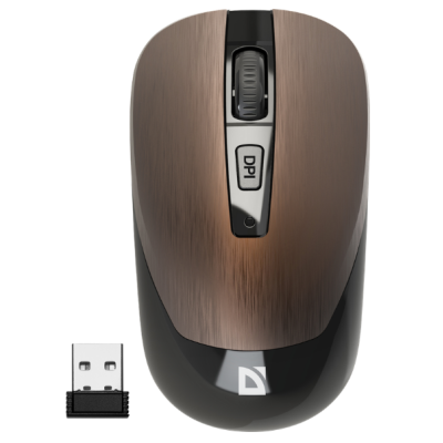 Миша DEFENDER (52992) Wave MM-995, 4D, 800-1600dpi, BRONZE, wireless, silent Миша DEFENDER (52992) Wave MM-995, 4D, 800-1600dpi, BRONZE, wireless, silent