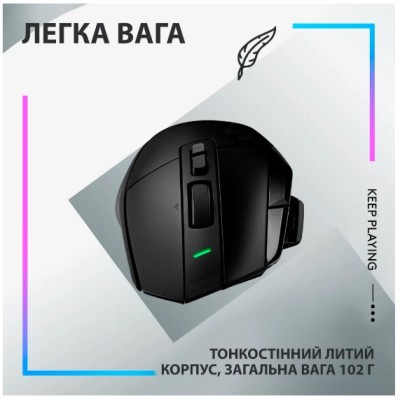 Миша LOGITECH G502 X LIGHTSPEED, Black (910-006180) Миша LOGITECH G502 X LIGHTSPEED, Black (910-006180)