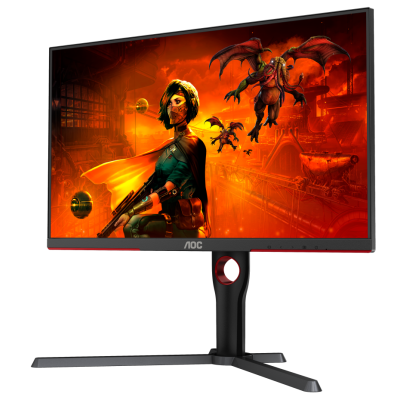 Монiтор TFT AOC 27" U27G3X/BK IPS 4K 160Hz 2*HDMI DP Pivot G-Sync Black/Red