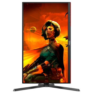 Монiтор TFT AOC 27" U27G3X/BK IPS 4K 160Hz 2*HDMI DP Pivot G-Sync Black/Red