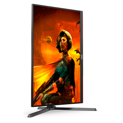 Монiтор TFT AOC 27" U27G3X/BK IPS 4K 160Hz 2*HDMI DP Pivot G-Sync Black/Red