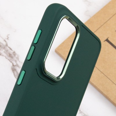 TPU чохол Bonbon Metal Style для Samsung Galaxy A55 Зелений / Army green TPU чохол Bonbon Metal Style для Samsung Galaxy A55 Зелений / Army green