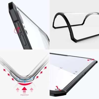 TPU+PC чехол Xundd c усиленными углами для Apple iPad Air 10.5'' (2019) / Pro 10.5 (2017) Бесцветный / Черный TPU+PC чехол Xundd c усиленными углами для Apple iPad Air 10.5'' (2019) / Pro 10.5 (2017) Бесцветный / Черный