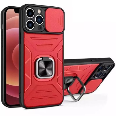 Ударопрочный чехол Camshield Flash Ring для Samsung Galaxy A73 5G Красный Ударопрочный чехол Camshield Flash Ring для Samsung Galaxy A73 5G Красный