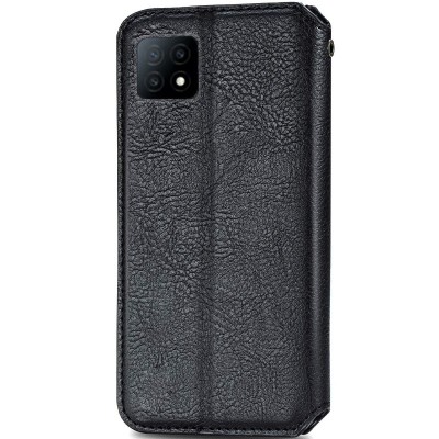 Кожаный чехол книжка GETMAN Cubic (PU) для Oppo A53 5G / A73 5G Черный Кожаный чехол книжка GETMAN Cubic (PU) для Oppo A53 5G / A73 5G Черный