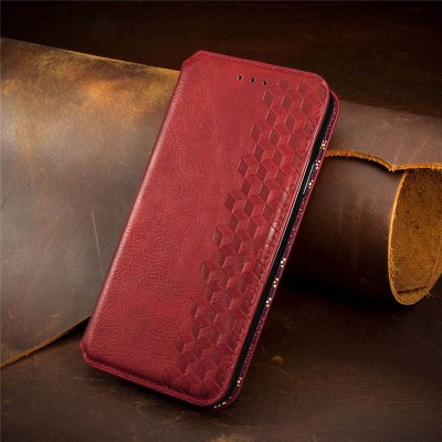 Кожаный чехол книжка GETMAN Cubic (PU) для Samsung Galaxy A23 4G Красный Кожаный чехол книжка GETMAN Cubic (PU) для Samsung Galaxy A23 4G Красный