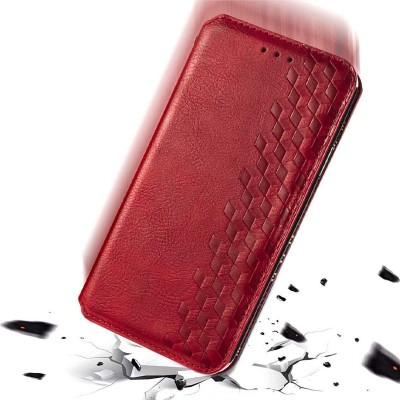 Кожаный чехол книжка GETMAN Cubic (PU) для Samsung Galaxy A23 4G Красный Кожаный чехол книжка GETMAN Cubic (PU) для Samsung Galaxy A23 4G Красный