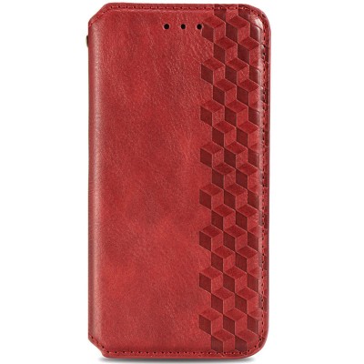 Кожаный чехол книжка GETMAN Cubic (PU) для Samsung Galaxy A23 4G Красный Кожаный чехол книжка GETMAN Cubic (PU) для Samsung Galaxy A23 4G Красный