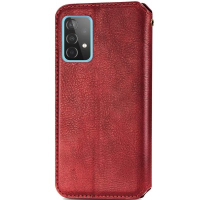 Кожаный чехол книжка GETMAN Cubic (PU) для Samsung Galaxy A23 4G Красный Кожаный чехол книжка GETMAN Cubic (PU) для Samsung Galaxy A23 4G Красный