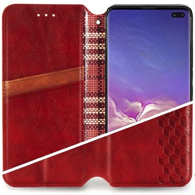 Кожаный чехол книжка GETMAN Cubic (PU) для Samsung Galaxy A23 4G Красный Кожаный чехол книжка GETMAN Cubic (PU) для Samsung Galaxy A23 4G Красный