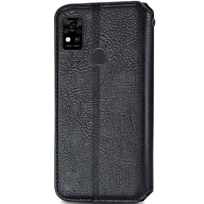 Кожаный чехол книжка GETMAN Cubic (PU) для ZTE Blade A31 Черный Кожаный чехол книжка GETMAN Cubic (PU) для ZTE Blade A31 Черный