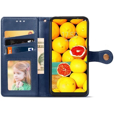 Кожаный чехол книжка GETMAN Gallant (PU) для TECNO POP 4 Pro Синий Кожаный чехол книжка GETMAN Gallant (PU) для TECNO POP 4 Pro Синий