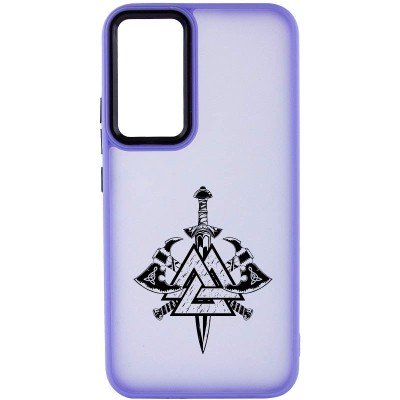 Накладка Oprint Скандинавія Black для Motorola Moto G22 Purple / Меч Накладка Oprint Скандинавія Black для Motorola Moto G22 Purple / Меч