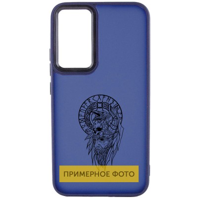 Накладка Oprint Скандинавія Black для Samsung Galaxy A04e Navy Blue / Воїн Накладка Oprint Скандинавія Black для Samsung Galaxy A04e Navy Blue / Воїн