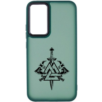 Накладка Oprint Скандинавія Black для Samsung Galaxy A34 5G Green / Меч Накладка Oprint Скандинавія Black для Samsung Galaxy A34 5G Green / Меч