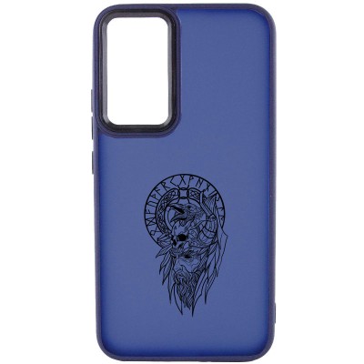 Накладка Oprint Скандинавія Black для Samsung Galaxy A54 5G Navy Blue / Воїн Накладка Oprint Скандинавія Black для Samsung Galaxy A54 5G Navy Blue / Воїн