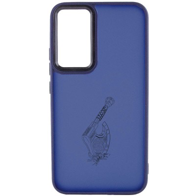 Накладка Oprint Скандинавія Black для Samsung Galaxy A54 5G Navy Blue / Сокира Накладка Oprint Скандинавія Black для Samsung Galaxy A54 5G Navy Blue / Сокира