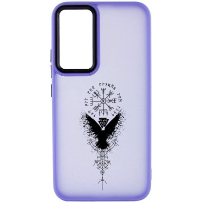 Накладка Oprint Скандинавія Black для Samsung Galaxy A54 5G Purple / Крила Накладка Oprint Скандинавія Black для Samsung Galaxy A54 5G Purple / Крила
