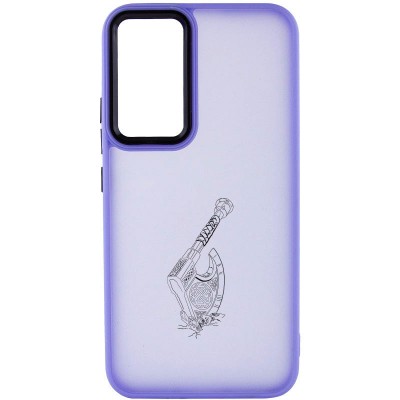 Накладка Oprint Скандинавія Black для Samsung Galaxy A54 5G Purple / Сокира Накладка Oprint Скандинавія Black для Samsung Galaxy A54 5G Purple / Сокира