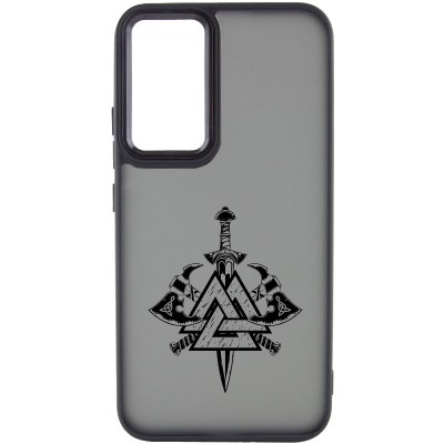 Накладка Oprint Скандинавія Black для Samsung Galaxy A55 Black / Меч Накладка Oprint Скандинавія Black для Samsung Galaxy A55 Black / Меч