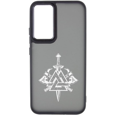 Накладка Oprint Скандинавія White для Motorola Moto G22 Black / Меч Накладка Oprint Скандинавія White для Motorola Moto G22 Black / Меч