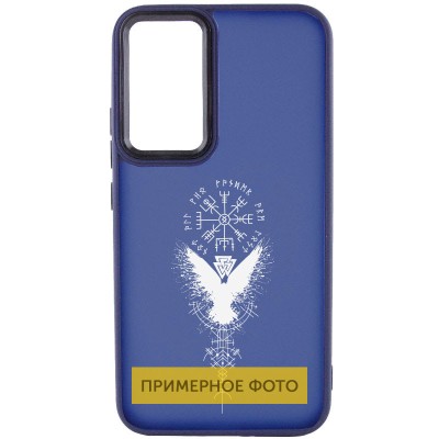 Накладка Oprint Скандинавія White для Oppo A38 / A18 Navy Blue / Крила Накладка Oprint Скандинавія White для Oppo A38 / A18 Navy Blue / Крила