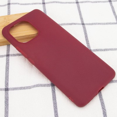 Силиконовый чехол Candy для Xiaomi Mi 11 Lite Бордовый Силиконовый чехол Candy для Xiaomi Mi 11 Lite Бордовый