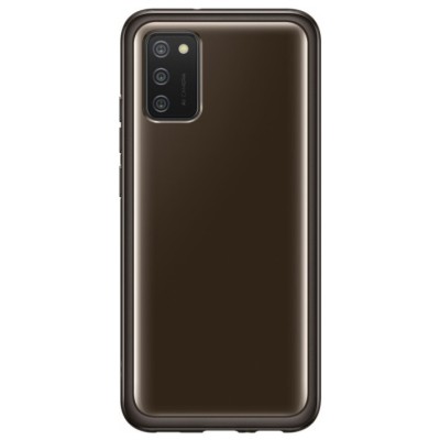 Чехол Samsung Soft Clear Cover для смартфона Galaxy A02s (A025) Black (EF-QA025TBEGRU)