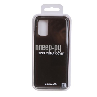 Чехол Samsung Soft Clear Cover для смартфона Galaxy A02s (A025) Black (EF-QA025TBEGRU)