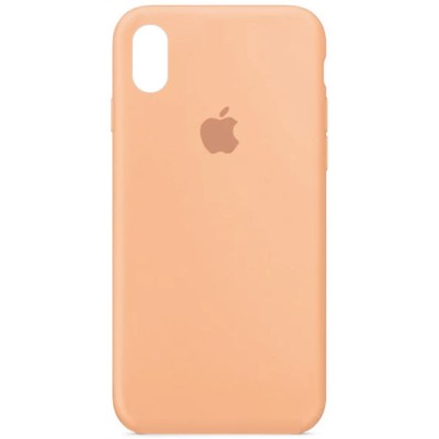 Чехол Silicone Case Full Protective (AA) для Apple iPhone X (5.8") / XS (5.8") Оранжевый / Cantaloupe Чехол Silicone Case Full Protective (AA) для Apple iPhone X (5.8") / XS (5.8") Оранжевый / Cantaloupe