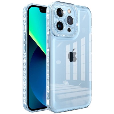 Чехол TPU Starfall Clear для Apple iPhone 14 Pro (6.1") Голубой Чехол TPU Starfall Clear для Apple iPhone 14 Pro (6.1") Голубой