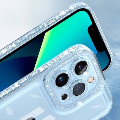 Чехол TPU Starfall Clear для Apple iPhone 14 Pro (6.1") Голубой Чехол TPU Starfall Clear для Apple iPhone 14 Pro (6.1") Голубой