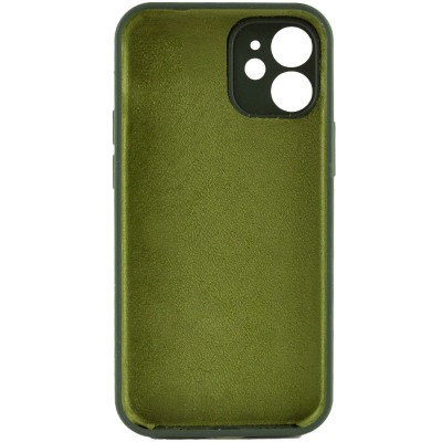 Чохол Silicone Case Full Camera Protective (AA) NO LOGO для Apple iPhone 12 (6.1") Зелений / Cyprus Green