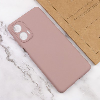 Чохол Silicone Cover Lakshmi Full Camera (AA) для Motorola Moto G24 Рожевий / Pink Sand Чохол Silicone Cover Lakshmi Full Camera (AA) для Motorola Moto G24 Рожевий / Pink Sand