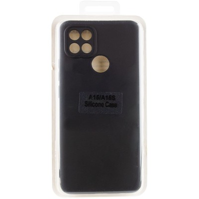 Чохол Silicone Cover Lakshmi Full Camera (AA) для Oppo A15s / A15 Чорний / Black Чохол Silicone Cover Lakshmi Full Camera (AA) для Oppo A15s / A15 Чорний / Black