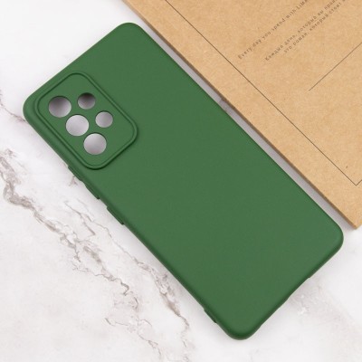Чохол Silicone Cover Lakshmi Full Camera (AA) для Samsung Galaxy A52 4G / A52 5G / A52s Зелений / Dark green