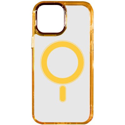 Чохол TPU Iris with MagSafe для Apple iPhone 13 (6.1") Помаранчевий Чохол TPU Iris with MagSafe для Apple iPhone 13 (6.1") Помаранчевий