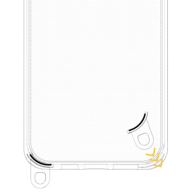Чохол TPU Transparent with Straps для Apple iPhone 15 Pro Max (6.7") Fog