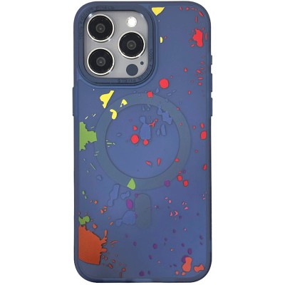 Чохол TPU+PC Flush with MagSafe для Apple iPhone 14 Pro (6.1") Dark blue Чохол TPU+PC Flush with MagSafe для Apple iPhone 14 Pro (6.1") Dark blue