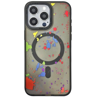 Чохол TPU+PC Flush with MagSafe для Apple iPhone 14 Pro (6.1") Titanium black Чохол TPU+PC Flush with MagSafe для Apple iPhone 14 Pro (6.1") Titanium black
