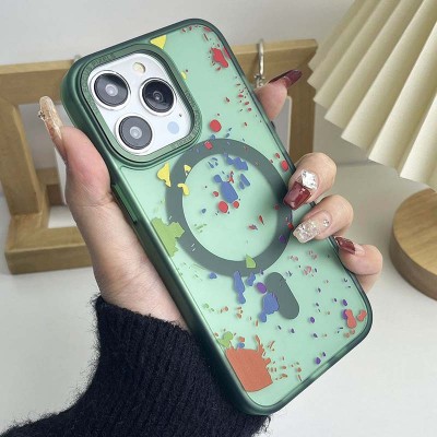 Чохол TPU+PC Flush with MagSafe для Apple iPhone 14 Pro Max (6.7") Dark green Чохол TPU+PC Flush with MagSafe для Apple iPhone 14 Pro Max (6.7") Dark green