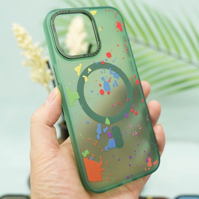 Чохол TPU+PC Flush with MagSafe для Apple iPhone 14 Pro Max (6.7") Dark green Чохол TPU+PC Flush with MagSafe для Apple iPhone 14 Pro Max (6.7") Dark green