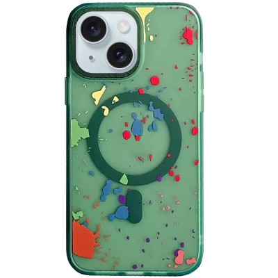 Чохол TPU+PC Flush with MagSafe для Apple iPhone 15 (6.1") Dark green Чохол TPU+PC Flush with MagSafe для Apple iPhone 15 (6.1") Dark green