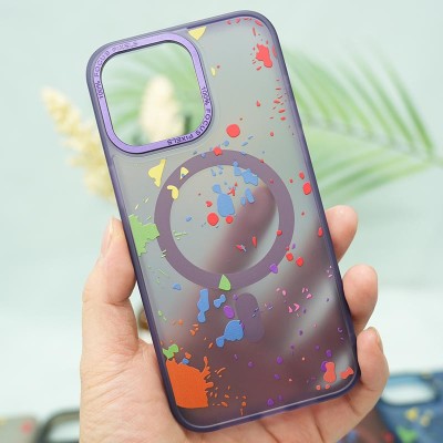 Чохол TPU+PC Flush with MagSafe для Apple iPhone 15 Pro (6.1") Dark purple Чохол TPU+PC Flush with MagSafe для Apple iPhone 15 Pro (6.1") Dark purple