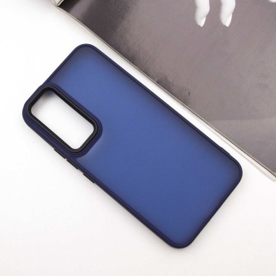 Чохол TPU+PC Lyon Frosted для Samsung Galaxy A55 Navy Blue Чохол TPU+PC Lyon Frosted для Samsung Galaxy A55 Navy Blue