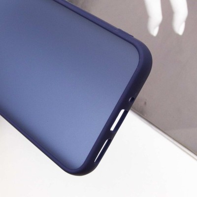 Чохол TPU+PC Lyon Frosted для Samsung Galaxy A55 Navy Blue Чохол TPU+PC Lyon Frosted для Samsung Galaxy A55 Navy Blue