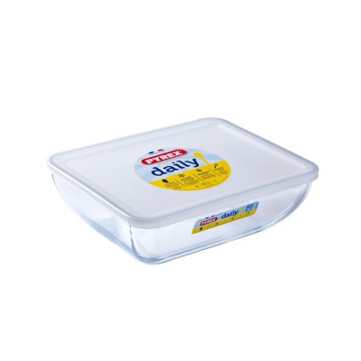 Форма с/к PYREX DAILY форма з криш.скл. прям. 25х20см (2.25л) (343P000/3646) Форма с/к PYREX DAILY форма з криш.скл. прям. 25х20см (2.25л) (343P000/3646)