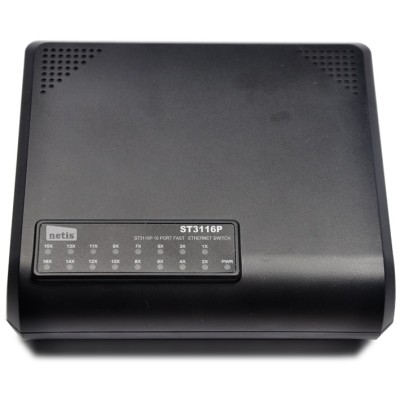 мереж.акт NETIS ST3116P 16-ти портовий 10 / 100Mbps Fast Ethernet Свіч мереж.акт NETIS ST3116P 16-ти портовий 10 / 100Mbps Fast Ethernet Свіч