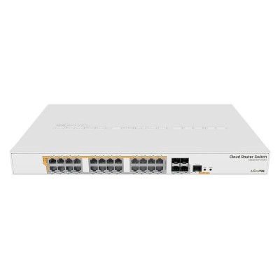 Мережевий комутатор Ethernet CRS328-24P-4S+RM MIKROTIK Мережевий комутатор Ethernet CRS328-24P-4S+RM MIKROTIK