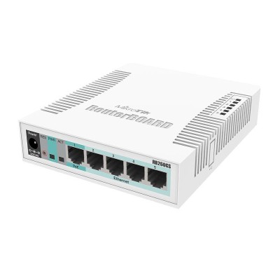 Мережевий комутатор Ethernet CSS106-5G-1S MIKROTIK Мережевий комутатор Ethernet CSS106-5G-1S MIKROTIK